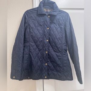 L.L. Bean Women's XS Blue Quilted Riding Jacket